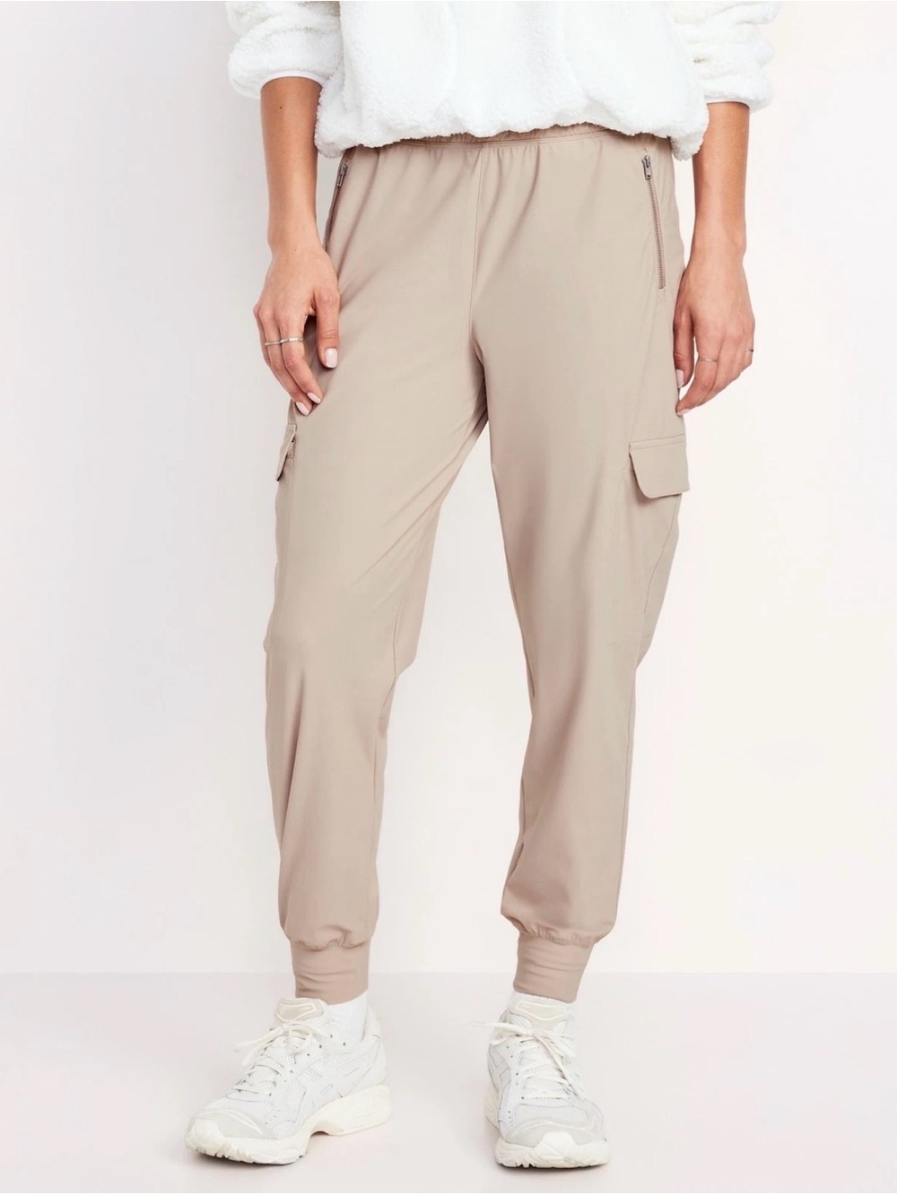 NWOT/Old Navy Womens SleekTech (colorSavannah Beige)Cargo Jogger Pants Szmedium